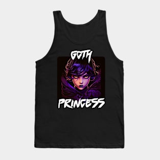 Digital Art Design Of A Goth Princess 3 Tank Top